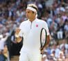 Et il a déjà eu la chance de prendre des cours de tennis avec son idole, Roger Federer ! 
Finale homme du tournoi de Wimbledon "Novak Djokovic - Roger Federer (7/6 - 1/6 - 7/6 - 4/6 - 13/12)" à Londres. Catherine (Kate) Middleton, duchesse de Cambridge, est venue remettre les trophées aux joueurs. Londres, le 14 juillet 2019. 