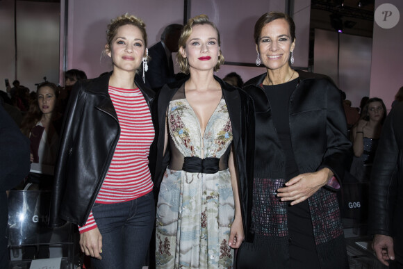 Elles se sont croisées à deux reprises en janvier 2018
Marion Cotillard, Diane Kruger et Roberta Armani au défilé de mode " Giorgio Armani Privé ", collection Haute-Couture printemps-été 2018, à Paris. Le 23 janvier 2018 © Olivier Borde / Bestimage 