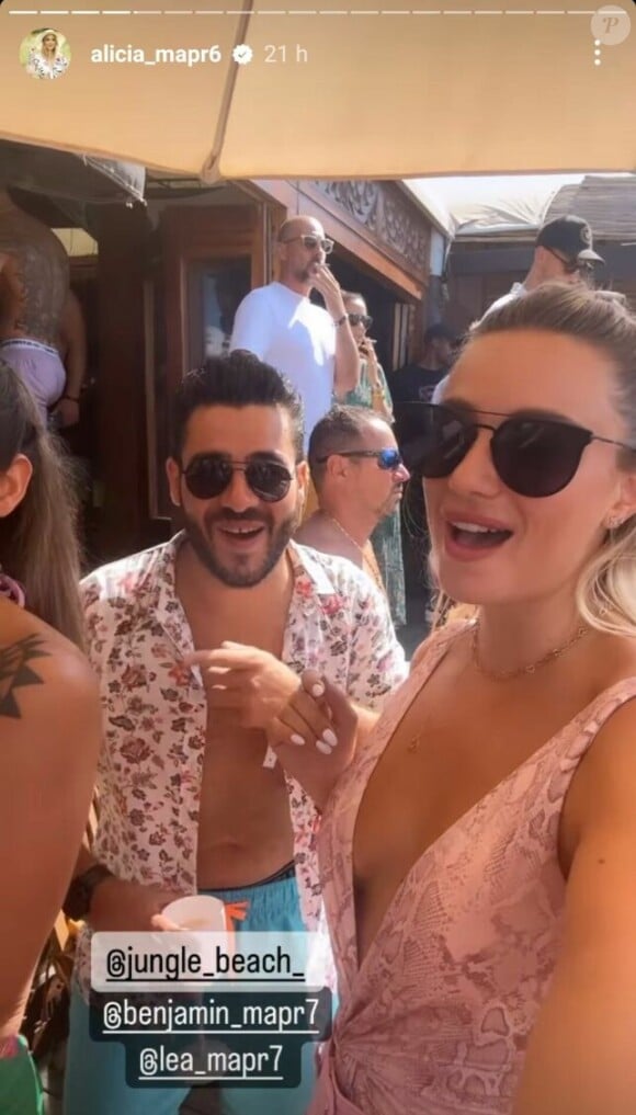 Alicia et Benjamin (Mariés au premier regard) se retrouvent pour faire la fête au Cap d'Agde. Instagram