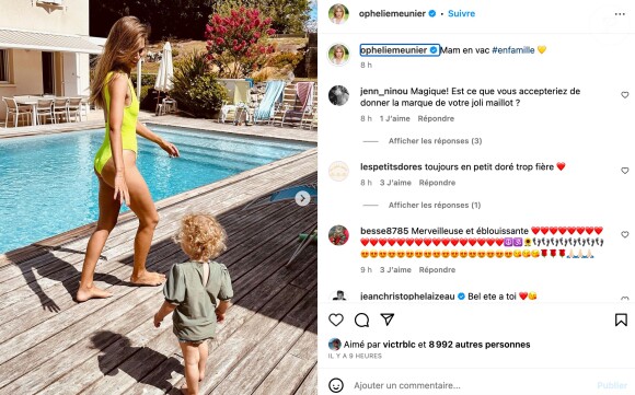 Ce jeudi 20 juillet 2023, Ophélie Meunier a partagé de belles images de ses vacances via son feed Instagram.