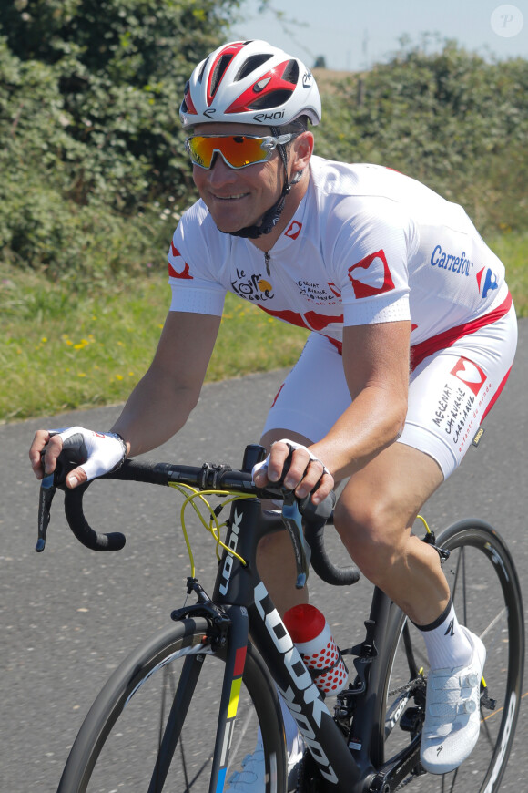 Exclusif - Thomas Voeckler - Etape du coeur au profit de Mécénat Chirurgie Cardiaque (MCC) à Cholet le 9 juillet 2018. © CVS/Bestimage