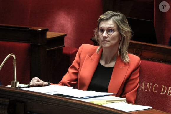 La Ministre française de la transition énergétique Agnès Pannier-Runacher - Séance de questions au gouvernement à l'Assemblée Nationale, Paris, le 10 janvier 2023 © Stéphane Lemouton / Bestimage