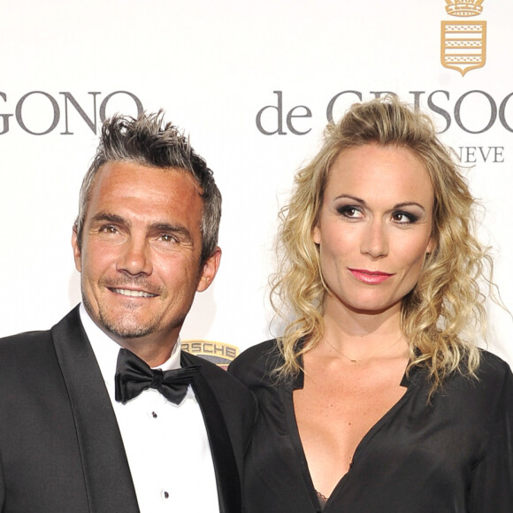 Richard Virenque et sa compagne Marie-Laure - Photocall de la soirée de Grisogono à l'hôtel Eden Roc au Cap d'Antibes lors du 67 ème Festival du film de Cannes – Cannes le 20 mai 2014.