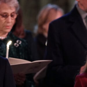 Le prince George de Galles, La princesse Charlotte de Galles - La famille royale d'Angleterre assiste à une messe de Noel à l'abbaye de Westminster à Londres le 15 décembre 2022. 