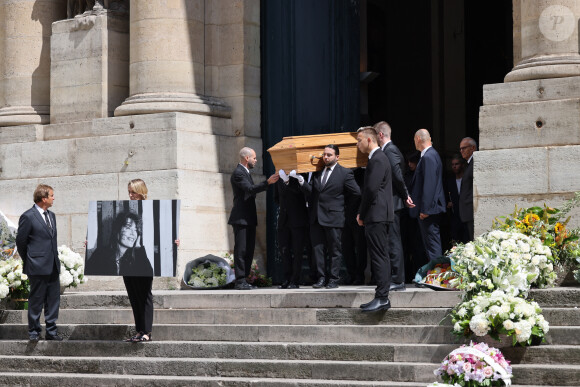 Sorties des célébrités aux obsèques de Jane Birkin en l'église Saint-Roch à Paris. Le 24 juillet 2023 © Jacovides-KD Niko / Bestimage