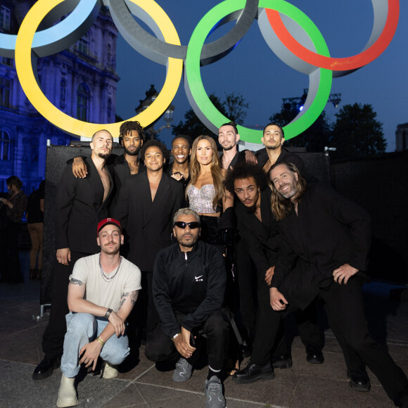 Exclusif - - Backstage - Enregistrement de l'émission "Paris 2024 le concert événement...dans un an les jeux" sur le parvis de l'Hôtel de Ville de Paris, diffusée le 25 juillet sur France 2 à 21h10. Le 3 juillet 2023 © Tiziano Da Silva-Christophe Clovis / Bestimage