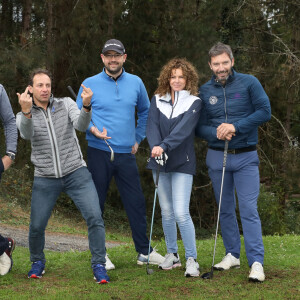 Exclusif - Philippe Candeloro, Manuela Lopez et Franck Sémonin, guest lors de l'opération "Golf pour tous", organisé par l'association Balles Blanches à l'occasion de la premiere edition du " Festival des programmes jeunesse" de Lourdes le 25 octobre 2020.