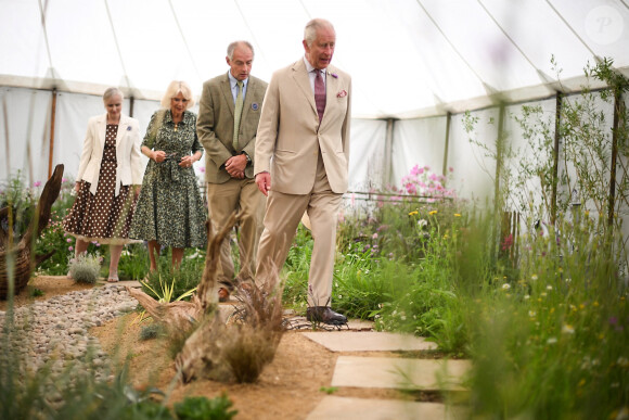 En effet, alors qu'ils se promenaient, ils sont tombés sur une galette spéciale...
Le roi Charles III d'Angleterre et Camilla Parker Bowles, reine consort d'Angleterre, au Sandringham Flower Show à Sandringham House (Norfolk), le 26 juillet 2023. 