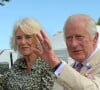 Si la reine a bien rigolé, le roi l'a aussi pris avec beaucoup d'humour. 
Le roi Charles III d'Angleterre et Camilla Parker Bowles, reine consort d'Angleterre, au Sandringham Flower Show à Sandringham House (Norfolk), le 26 juillet 2023. 