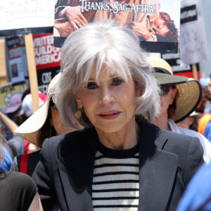 L'actrice était venue pour soutenir le mouvement de grève initié par les scénaristes américains
Jane Fonda le 29 juin 2023.