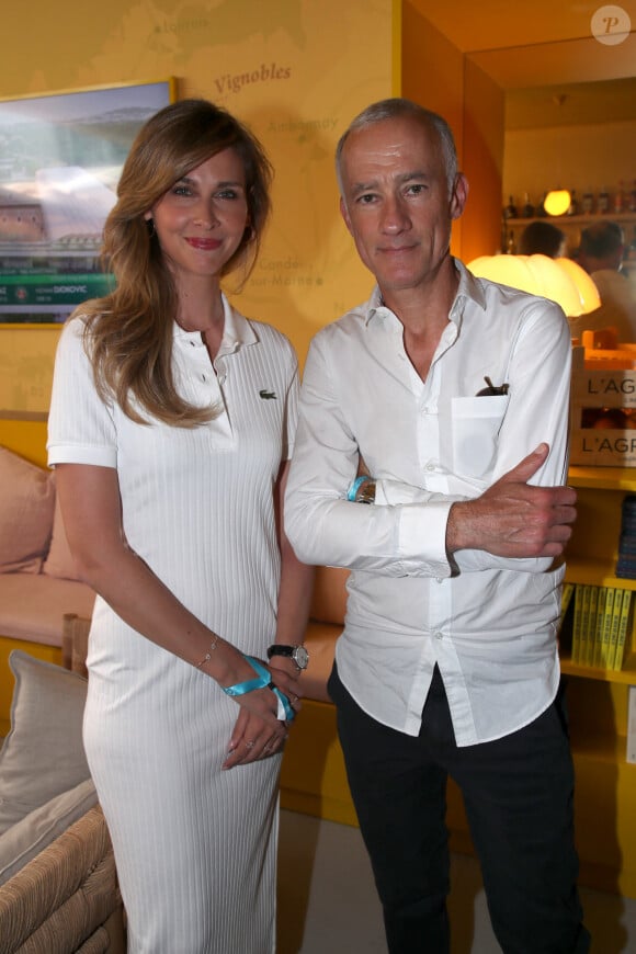 Exclusif - Ophélie Meunier et Gilles Bouleau - Célébrités aux Internationaux de France de Tennis de Roland Garros 2023 - Jour 13 à Paris le 09 Juin 2023. © Bertrand Rindoff / Bestimage 