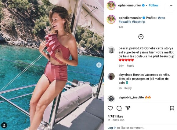 Ce dimanche 30 juillet 2023 sur Instagram, l'heureuse maman de deux enfants a littéralement séduit les foules en s'immortalisant en maillot de bain rose sur un bateau.