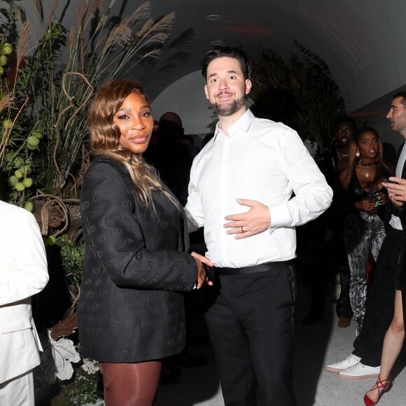 Serena Williams et son mari Alexis Ohanian - People à l'arrivée de l'afterparty de Rihanna en marge de la soirée du Met Gala (Met Ball) 2021 à New York le 13 septembre 2021.