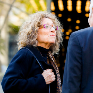 Mireille Dumas - Sorties de l'hommage à Pascal Josèphe au Studio Gabriel à Paris. Le 25 novembre 2022
