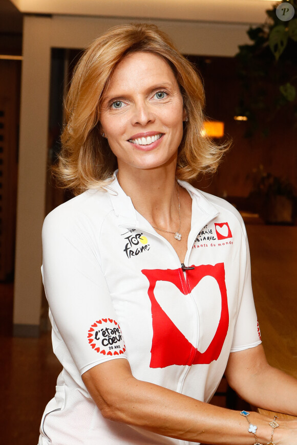 Exclusif - Sylvie Tellier - Portraits des personnalités lors de la 20ème édition de "l'étape du coeur" de l'association "Mécénat Chirurgie Cardiaque" (MCC) lors du tour de France 2023 à l'hôtel Ibis Mériadeck de Bordeaux, France, le 06 juillet 2023. © Christophe Clovis / Bestimage