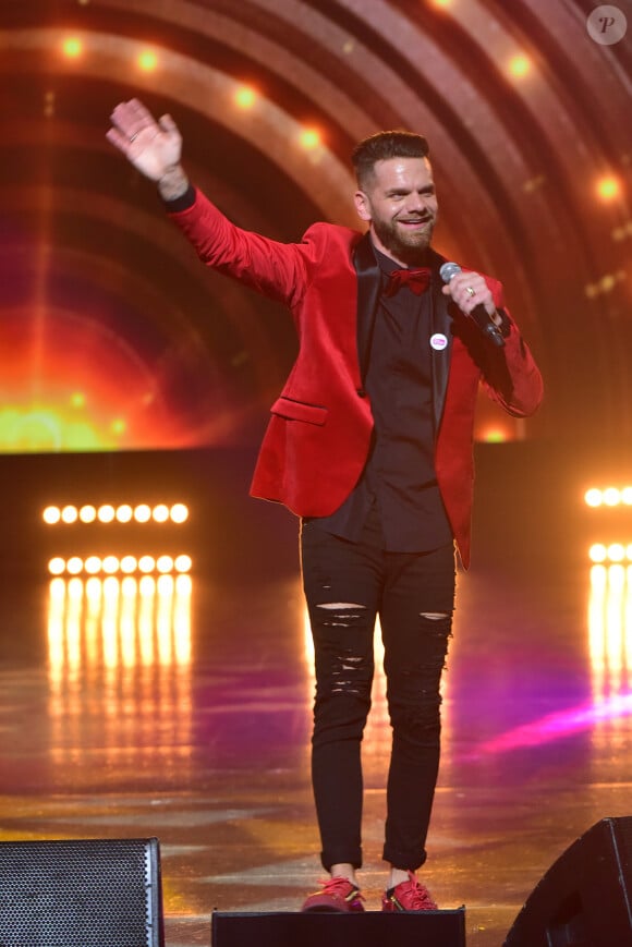 Exclusif - Keen'V - Enregistrement de l'émission "Tout Le Monde Chante Contre Le Cancer, Les Stars Relèvent Le Défi" au Palais Des Congrès à Paris, le 5 décembre 2017.