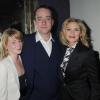 Lisa Dillon, Matthew MacFadyen et Kim Cattrall lors de la soirée donnée pour la première londonienne de Private Lives