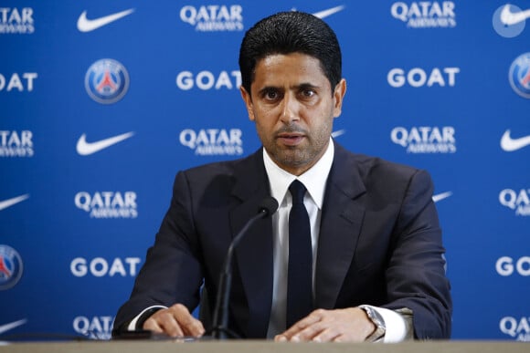 Un nouveau tacle envers la direction du PSG et son président, Nasser al-Khelaïfi
 
Nasser Al Khelaifi - Conférence de presse avec le nouvel entraîneur de l'équipe de football du PSG à Paris. Le 5 juillet 2023 © Michael Baucher / Panoramic / Bestimage