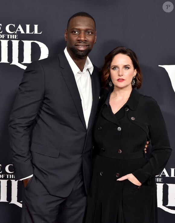 Omar Sy et sa femme Hélène à la première du film "The Call of the Wild" à Los Angeles, le 13 février 2020.  Celebrities at the premiere of the movie "The Call of the Wild" in Los Angeles, February 13, 2020.