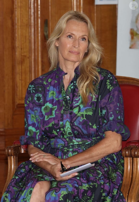 Estelle Lefébure (marraine de l'édition) lors de la cérémonie de remise de prix du concours pédagogique "Oceano pour Tous" au musée Océanographique de Monaco, le 13 juin 2023. © Claudia Albuquerque/Bestimage 