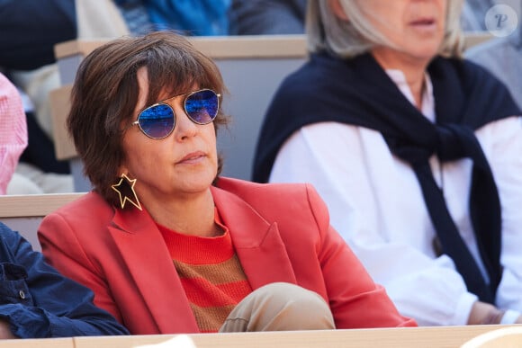 Nathalie Renoux en tribunes lors des Internationaux de France de tennis de Roland Garros 2023 à Paris, France, le 2 juin 2023. © Moreau-Jacovides/Bestimage