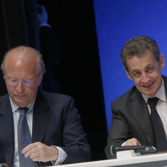 Info - Financement libyen : Brice Hortefeux mis en examen - Brice Hortefeux, Nicolas Sarkozy - Conseil national du parti Les Républicains à la Maison de la Mutualité, à Paris. Le 2 juillet 2016. © Alain Guizard / Bestimage 