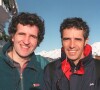 Le demi-frère de Julien Clerc pilotait 
Gérard Leclerc et son frère Julien Clerc lors du Trophée Whirlpool en janvier 1998.