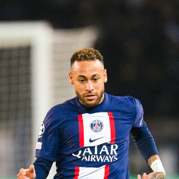 Neymar Jr (PSG) - Match de 8ème de finale aller de la Ligue Des Champions 2023 (LDC) "PSG - Bayern Munich (0-1)" au Parc Des Princes, le 14 février 2023.
