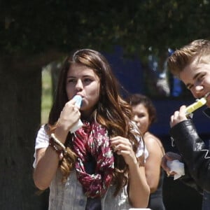 Justin Bieber et Selena Gomez, en 2012