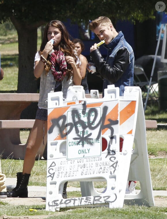 Justin Bieber et Selena Gomez, en 2012