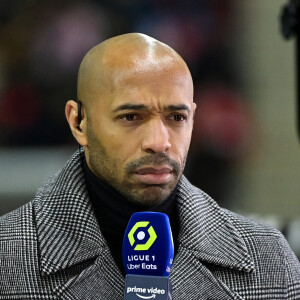 Thierry Henry - Match de championnat de Ligue 1 Uber Eats opposant Reims à l'Olympique de Marseille (1-2) à Reims le 19 mars 2023.