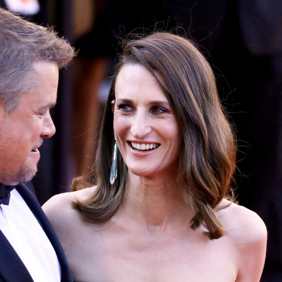 Camille Cottin s'est confiée sur son fils et son mari.
Matt Damon et Camille Cottin - Montée des marches du film "Stillwater" lors du 74ème Festival International du Film de Cannes. © Borde-Jacovides-Moreau / Bestimage 