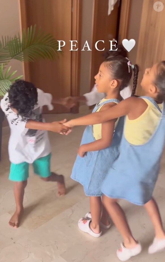 Les quatre enfants de Nasser et de Rofrane Bambara immortalisés sur Instagram.