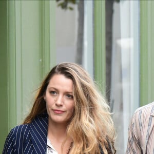 Exclusif - Ryan Reynolds et sa femme Blake Lively profitent de leur vacances à Paris pour aller déjeuner au restaurant étoilé du chef J.F. Piège "La Poule au Pot", à Paris, le 29 juillet 2023.