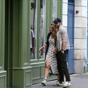 Exclusif - Ryan Reynolds et sa femme Blake Lively profitent de leur vacances à Paris pour aller déjeuner au restaurant étoilé du chef J.F. Piège "La Poule au Pot", à Paris, le 29 juillet 2023.