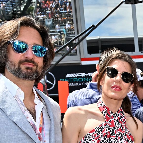 Charlotte Casiraghi et son mari Dimitri Rassam - La famille princière de Monaco lors du 80ème Grand Prix de Monaco de Formule 1 à Monaco le 28 mai 2023. © Bruno Bebert/Bestimage 