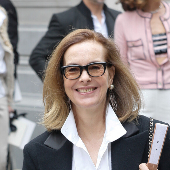 Carole Bouquet - Sorties du 2ème défilé Chanel Haute-Couture Automne-Hiver 2021/22 au musée Galliera à Paris, France, le 6 juillet 2021. © Clovis-Veeren/Bestimage 