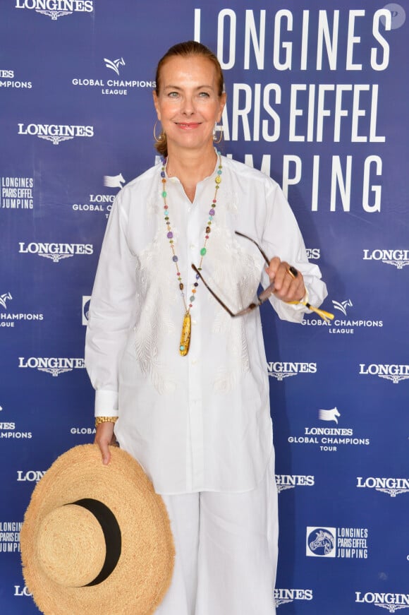 Exclusif - Carole Bouquet - Photocall - Longines Paris Eiffel Jumping au Champ de Mars à Paris, le 7 juillet 2019. © Veeren Ramsamy/Bestimage 