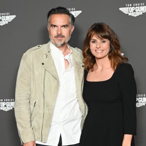 Faustine Bollaert et son mari Maxime Chattam - Avant-première du film "Top Gun Maverick" à l'UGC Normandie à Paris le 19 mai 2022. © Coadic Guirec/Bestimage