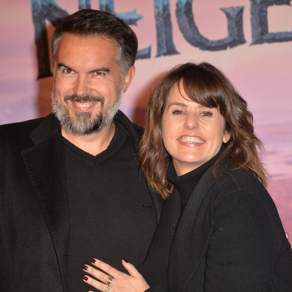 Maxime Chattam et sa femme Faustine Bollaert - Projection exceptionelle de "La Reine des Neiges 2 " au Grand Rex à Paris le 13 novembre 2019. © Veeren Ramsamy/Bestimage