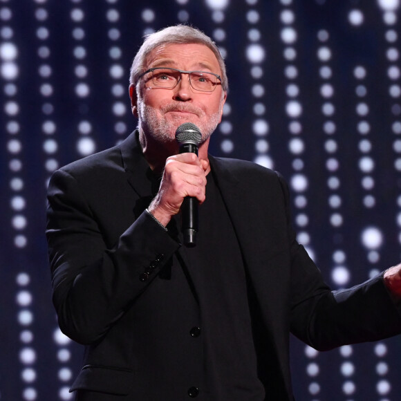 Quelques semaines après l'annonce du départ de Laurent Ruquier de France 2 pour rejoindre les bancs de BFMTV à la rentrée
Exclusif - Laurent Ruquier - Anne Roumanoff fête ses 35 ans de carrière avec le spectacle "Anne Roumanoff & Co s'amusent" à l'Olympia de Paris © Coadic guirec/Bestimage