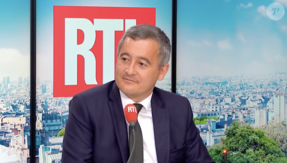 Le ministre Gérald Darmanin invité de la matinale de RTL le vendredi 25 août 2023.