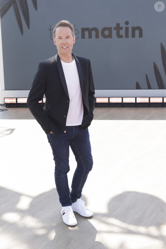 Exclusif - Damien Thévenot sur le plateau de l"émission Télématin lors du 76ème Festival International du Film de Cannes, France, le 23 mai 2023. © Jack Tribeca/Bestimage