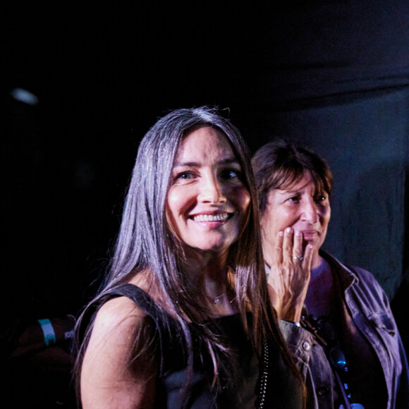 Exclusif - Florent Pagny, sa femme Azucena Caamaño, Anne Marcassus - Backstage - Enregistrement de l'émission "Avec Florent, tout le monde ELA" à La Seine Musicale à Paris, diffusée le 1er septembre à 21h10 sur TF1 © Cyril Moreau-Dominique Jacovides / Bestimage 