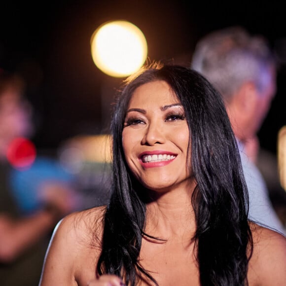 Exclusif - Anggun - Backstage - Enregistrement de l'émission "Avec Florent, tout le monde ELA" à La Seine Musicale à Paris, diffusée le 1er septembre à 21h10 sur TF1 © Cyril Moreau-Dominique Jacovides / Bestimage 