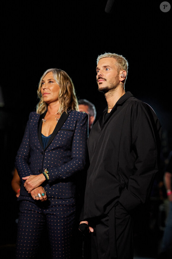 Exclusif - Zazie et M. Pokora (Matt Pokora) - Backstage - Enregistrement de l'émission "Avec Florent, tout le monde ELA" à La Seine Musicale à Paris, diffusée le 1er septembre à 21h10 sur TF1 © Cyril Moreau-Dominique Jacovides / Bestimage 