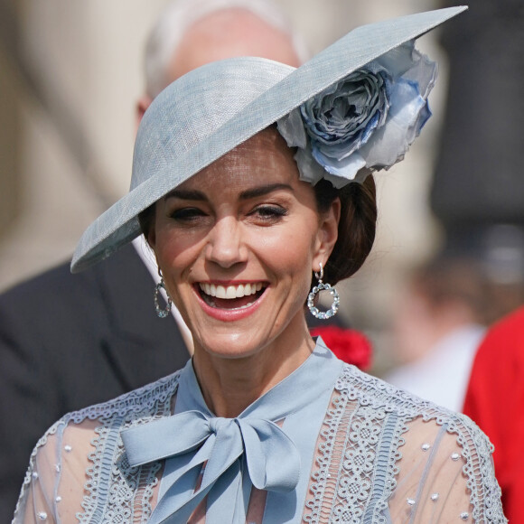 Catherine (Kate) Middleton, princesse de Galles lors d'une Garden Party au palais de Buckingham à Londres, Royaume Uni, le 9 mai 2023, pour célébrer le couronnement du roi et de la reine d'Angleterre. 