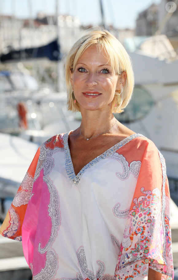 Rebecca Hampton du feuilleton télévisé "Plus belle la vie" au photocall du quatrième jour du festival international du film de La Rochelle, France, le 15 septembre 2018. © Patrick Bernard/Bestimage 