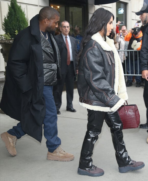 Kim Kardashian et son mari Kanye West ont été aperçus dans les rues de Los Angeles, le 7 novembre 2019. 