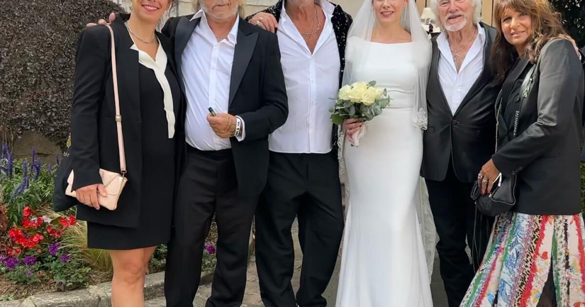 Renaud L Gant Au Mariage D Hugues Aufray Avec Sa Compagne Cerise Jean Luc Reichmann D Voile